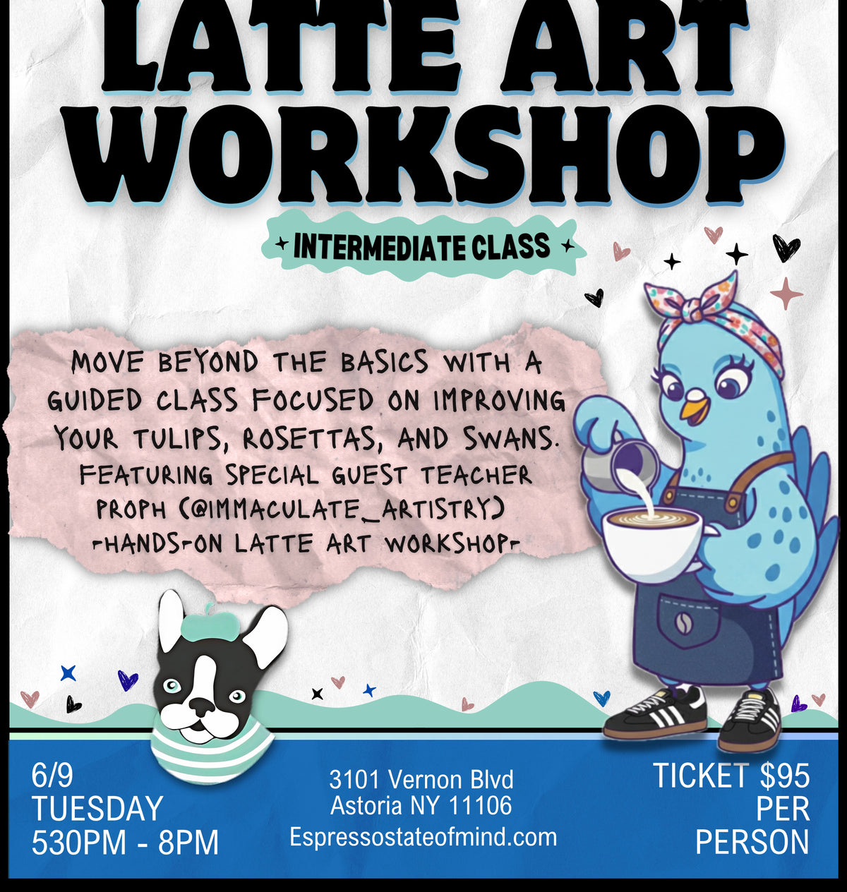 Latte Art Workshop - Intermediate - Nov 3